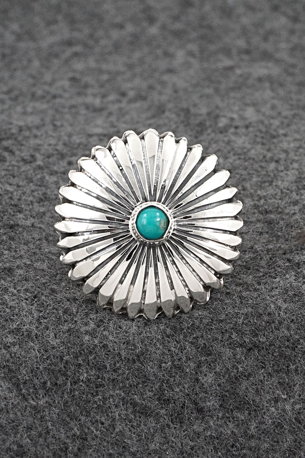 Turquoise & Sterling Silver Ring - Alice Rose Saunders - Size 7