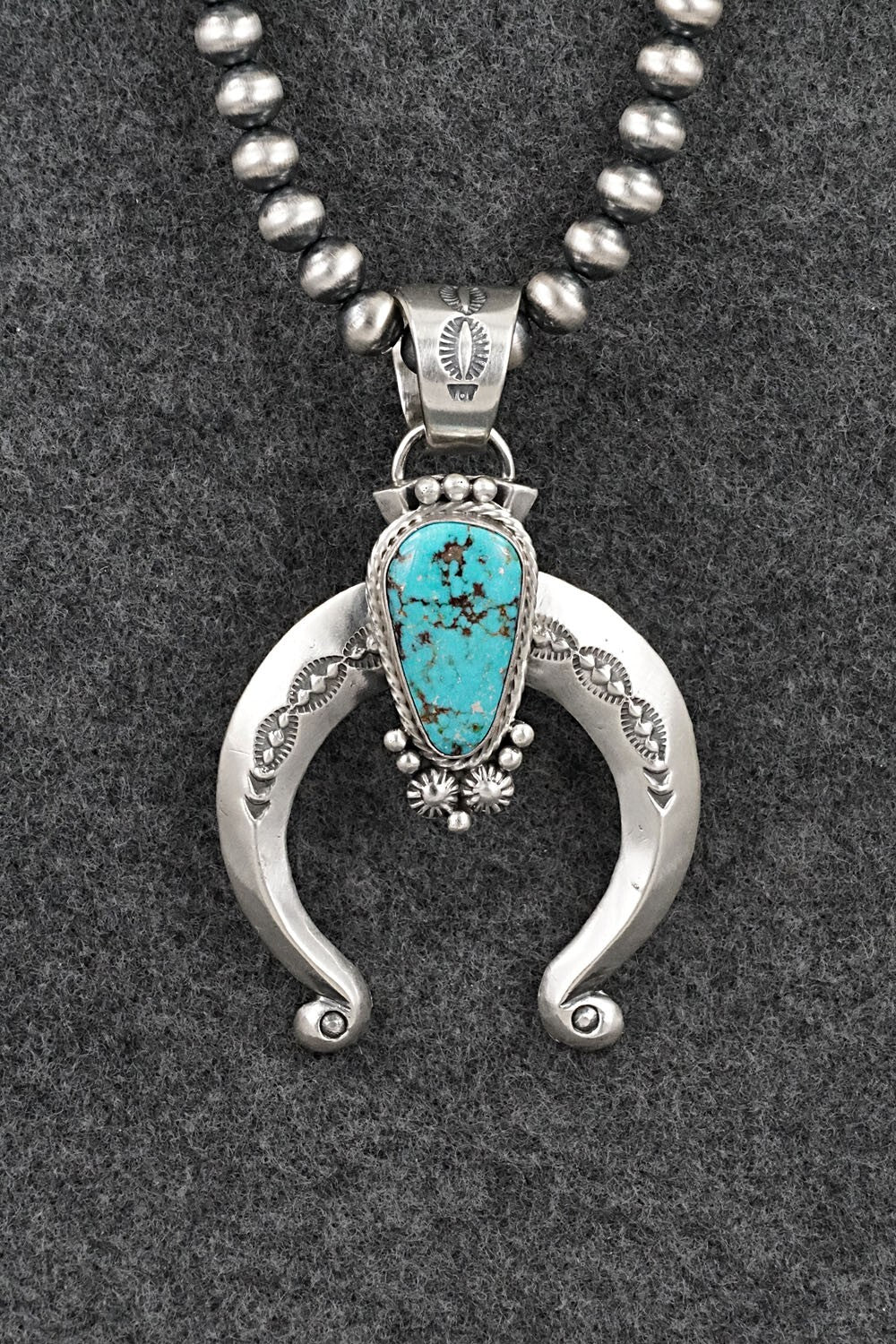 Turquoise & Sterling Silver Necklace - Samuel Yellowhair