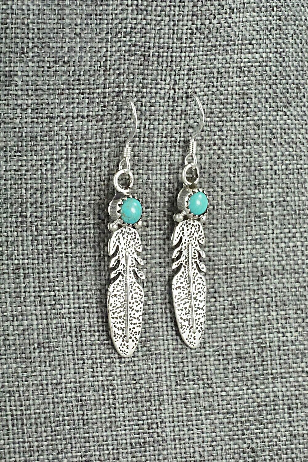 Turquoise & Sterling Silver Earrings - Sharon McCarthy