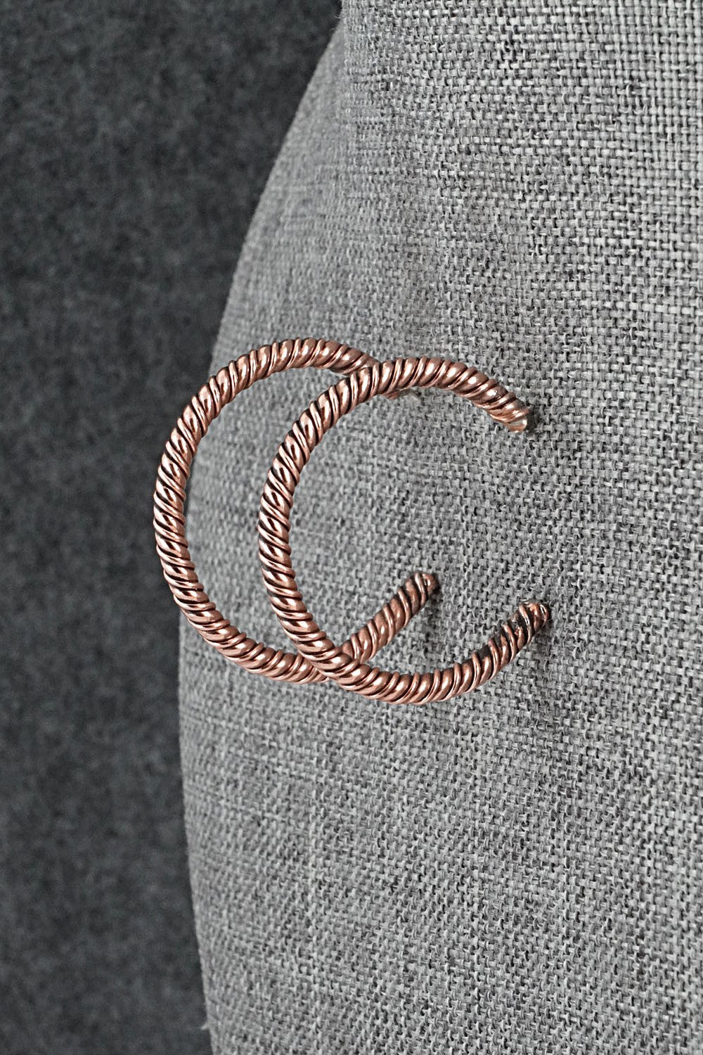 Copper Hoop Earrings - Elaine Tahe