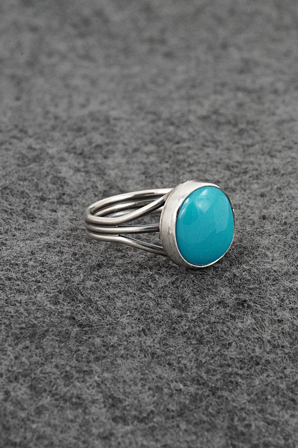 Turquoise & Sterling Silver Ring - Rena Begay - Size 7