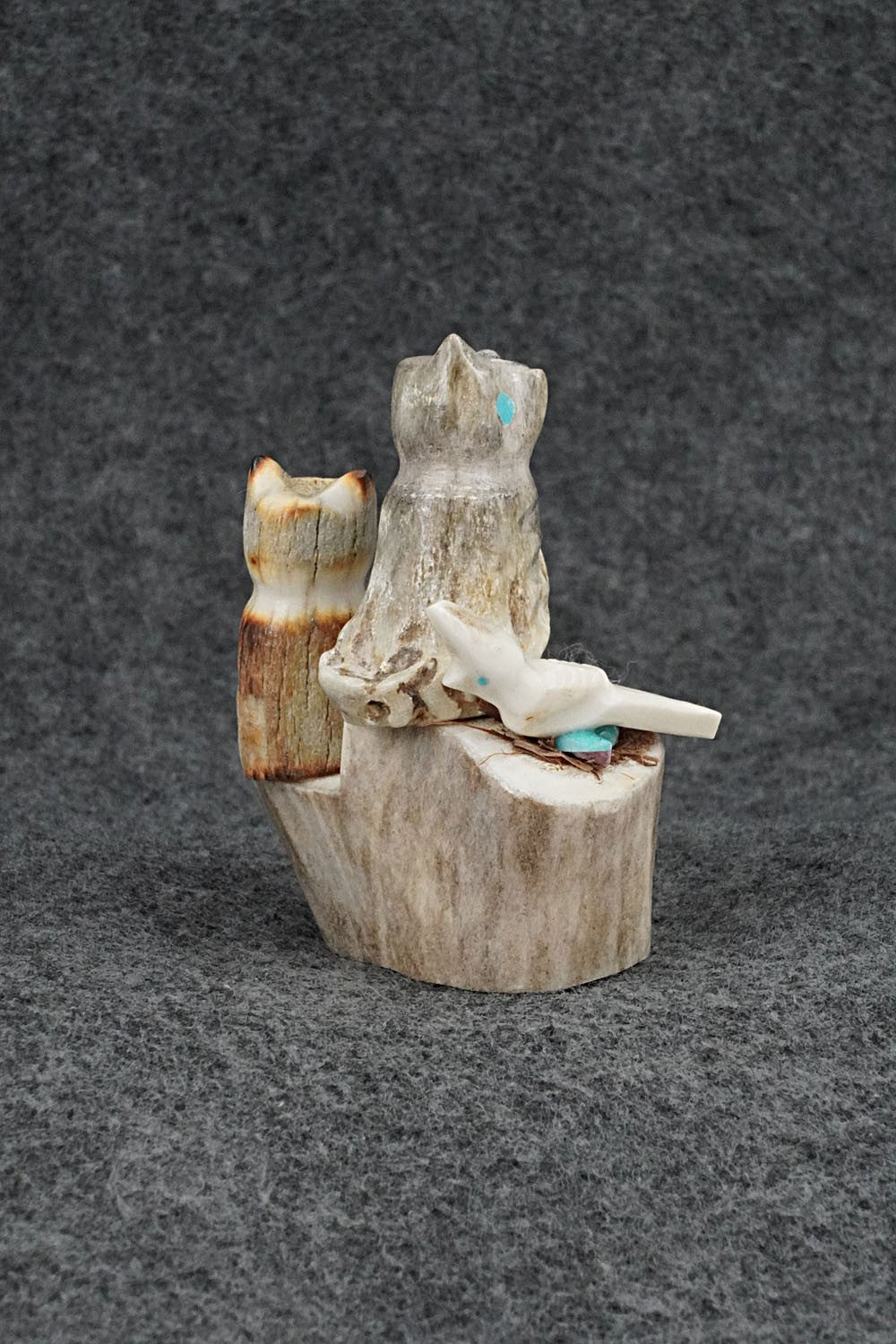Owls Zuni Fetish Carving - Marvelita Phillips