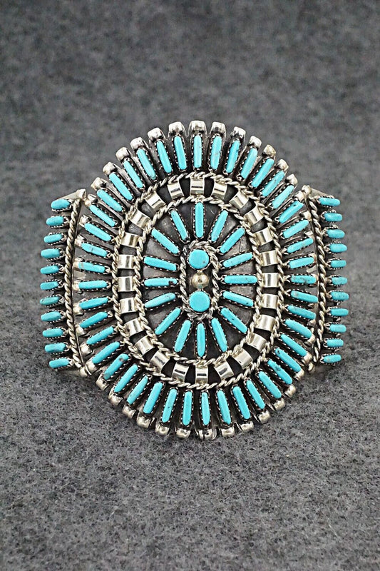Turquoise & Sterling Silver Bracelet - Charlie John