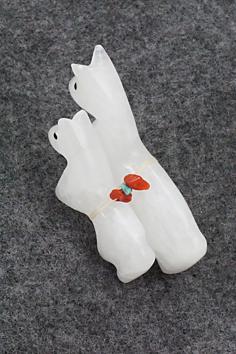 Horse and Foal Zuni Fetish Carving - Cheryl Beyuka