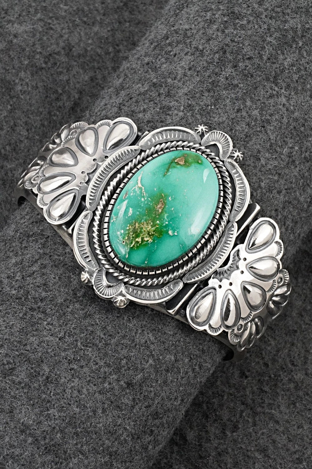 Turquoise & Sterling Silver Bracelet - Hank Vandever