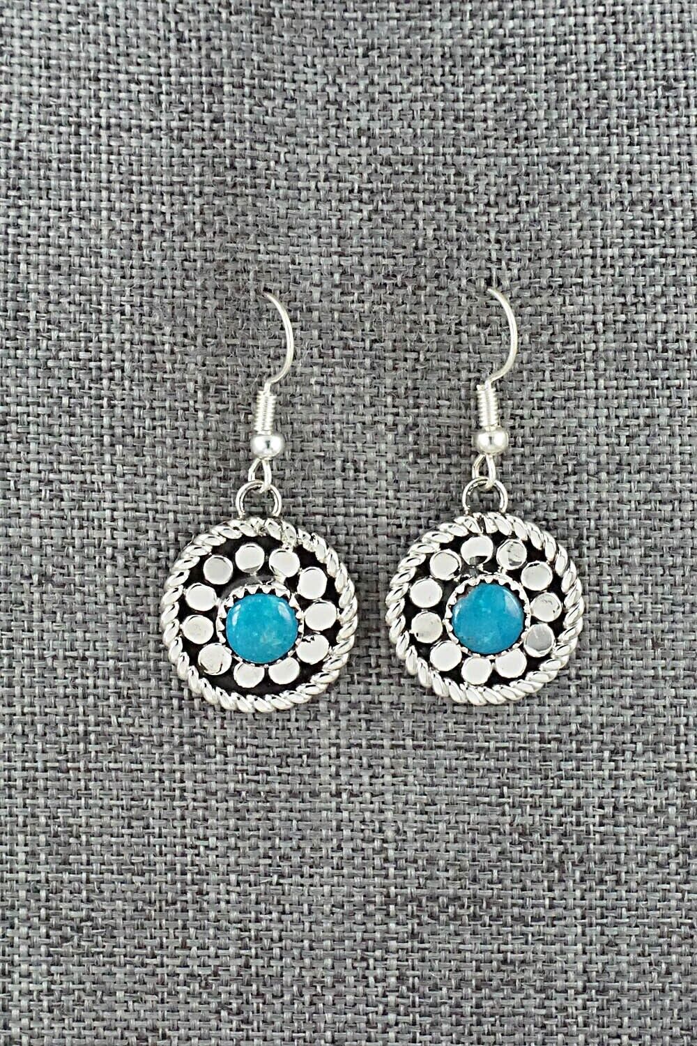 Turquoise & Sterling Silver Earrings - Sandra Parkett