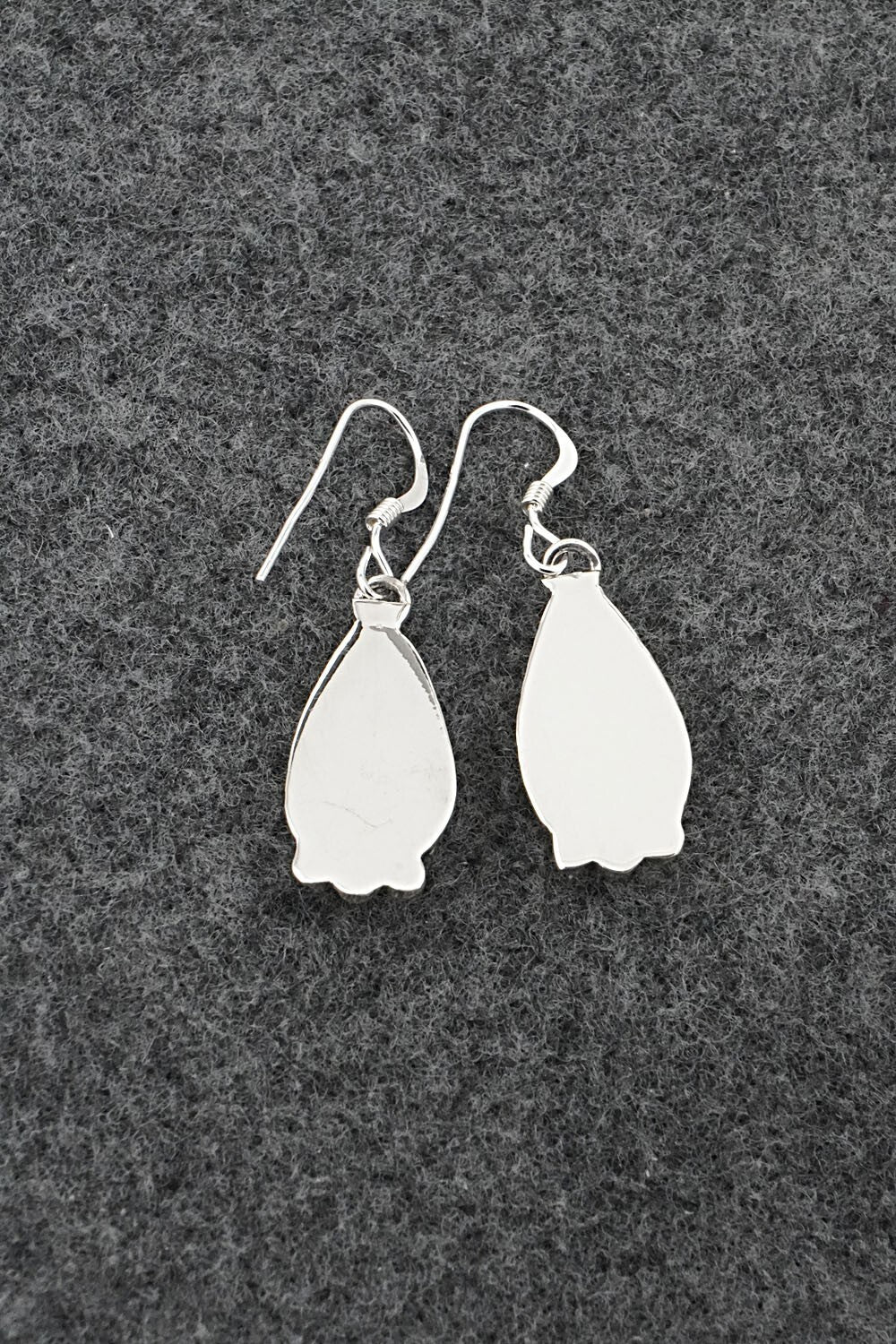 Turquoise, Opalite, Onyx & Sterling Silver Inlay Earrings - James Manygoats