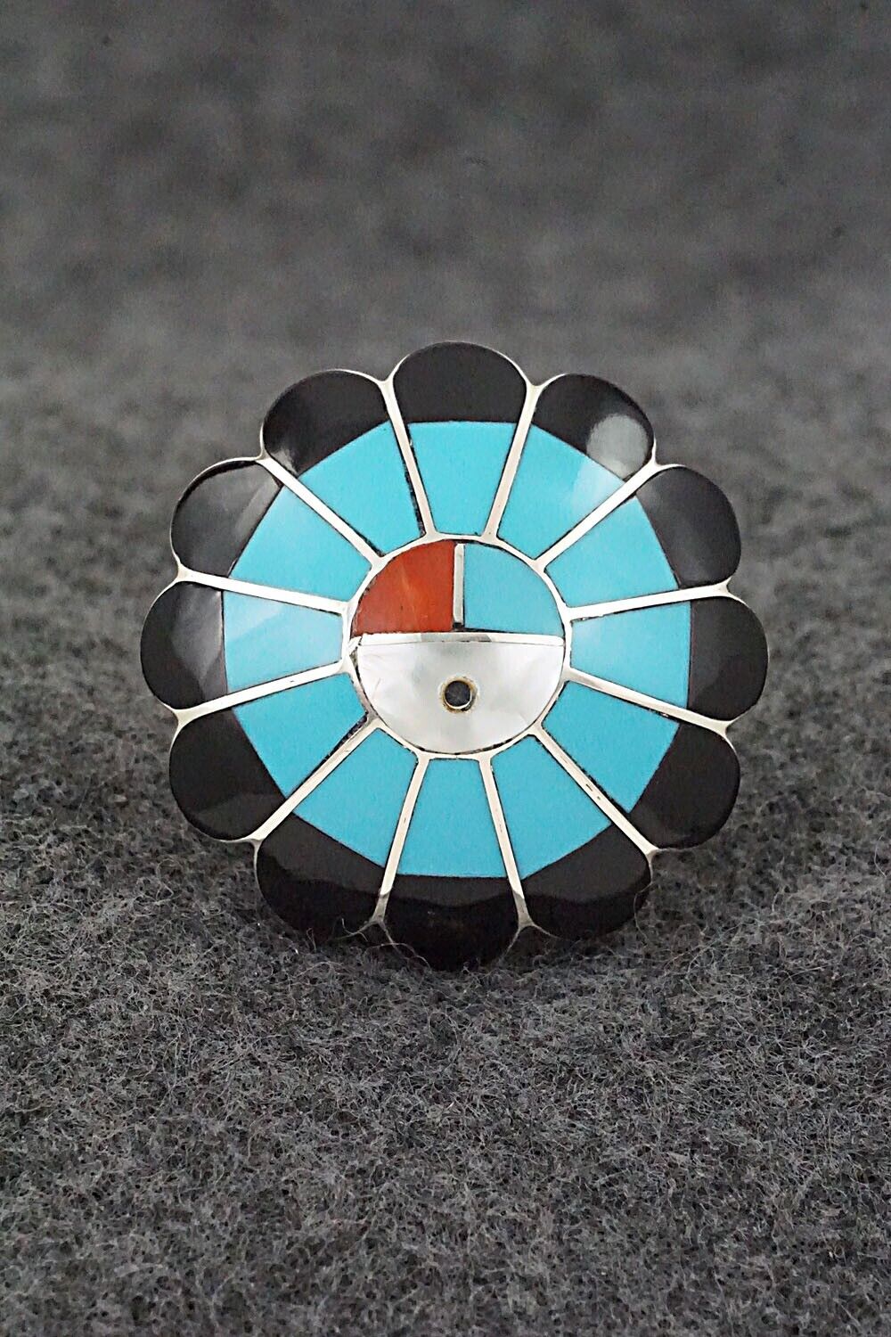 Multi-Stone & Sterling Silver Ring - Denise Siutza - Size 6.5