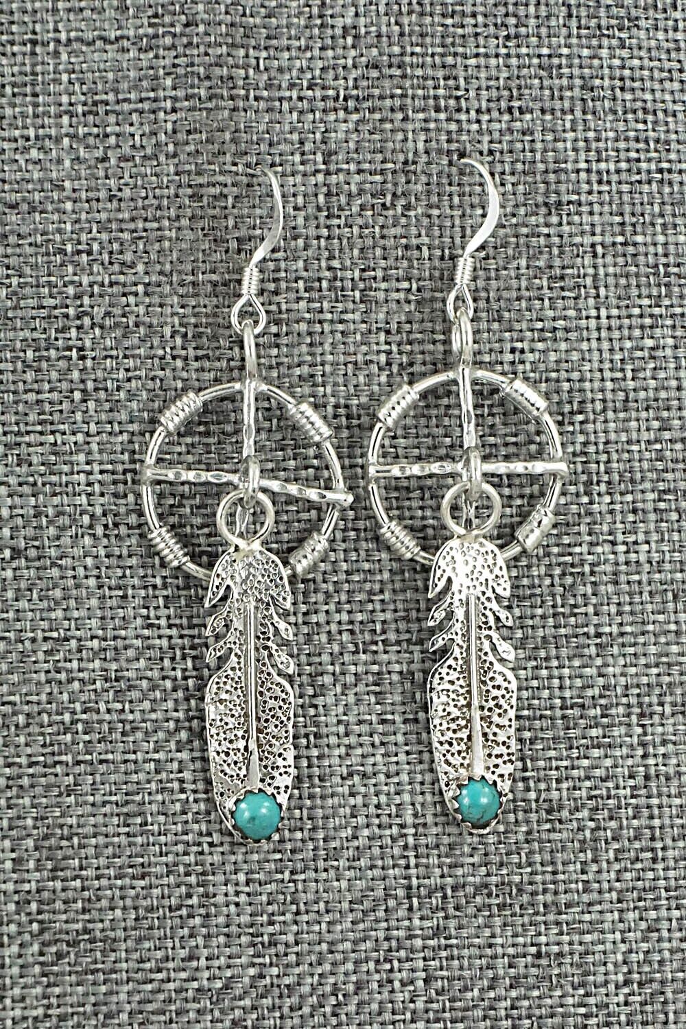 Turquoise & Sterling Silver Earrings - Sharon McCarthy