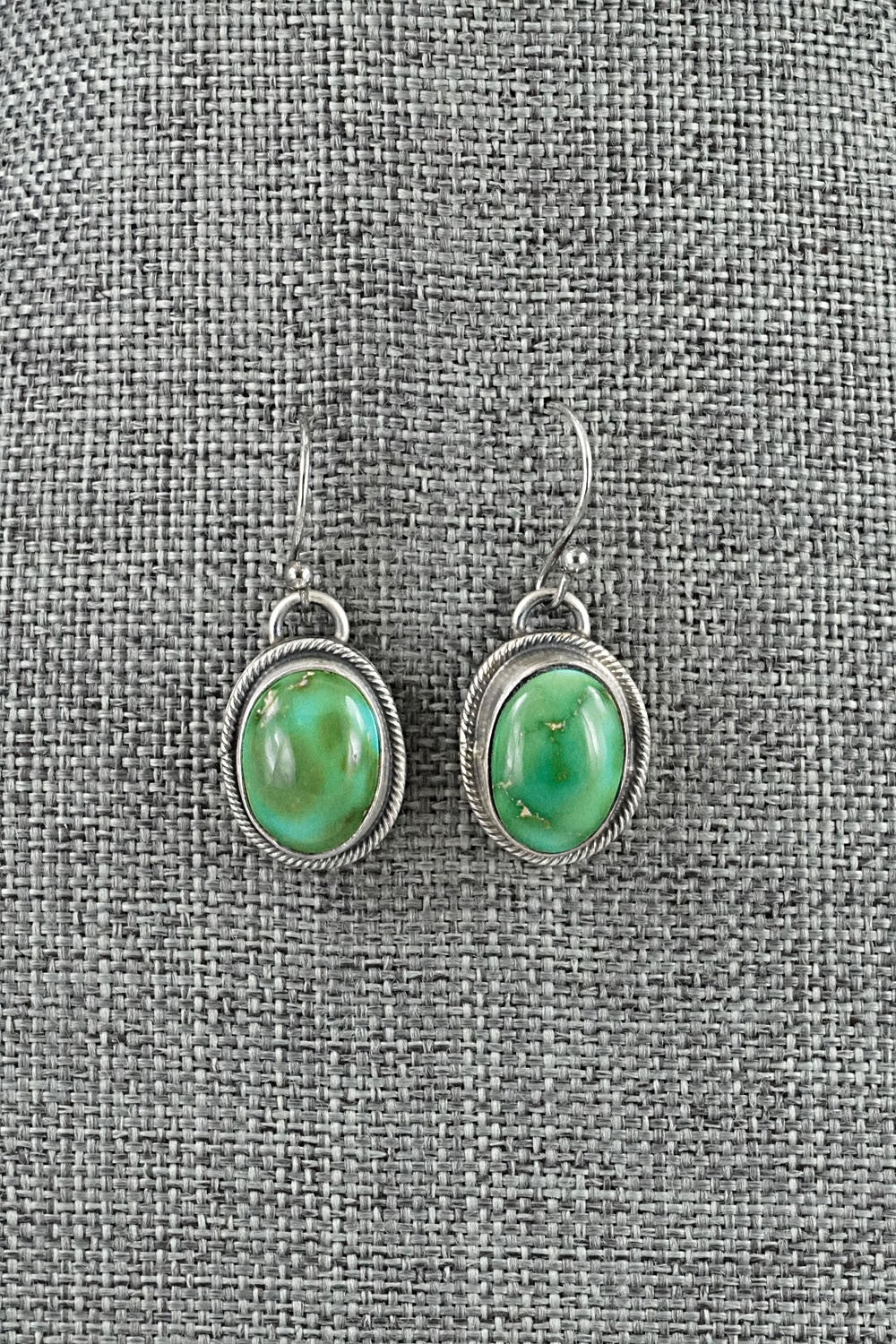 Turquoise & Sterling Silver Necklace and Earrings Set - Kathleen Livingston