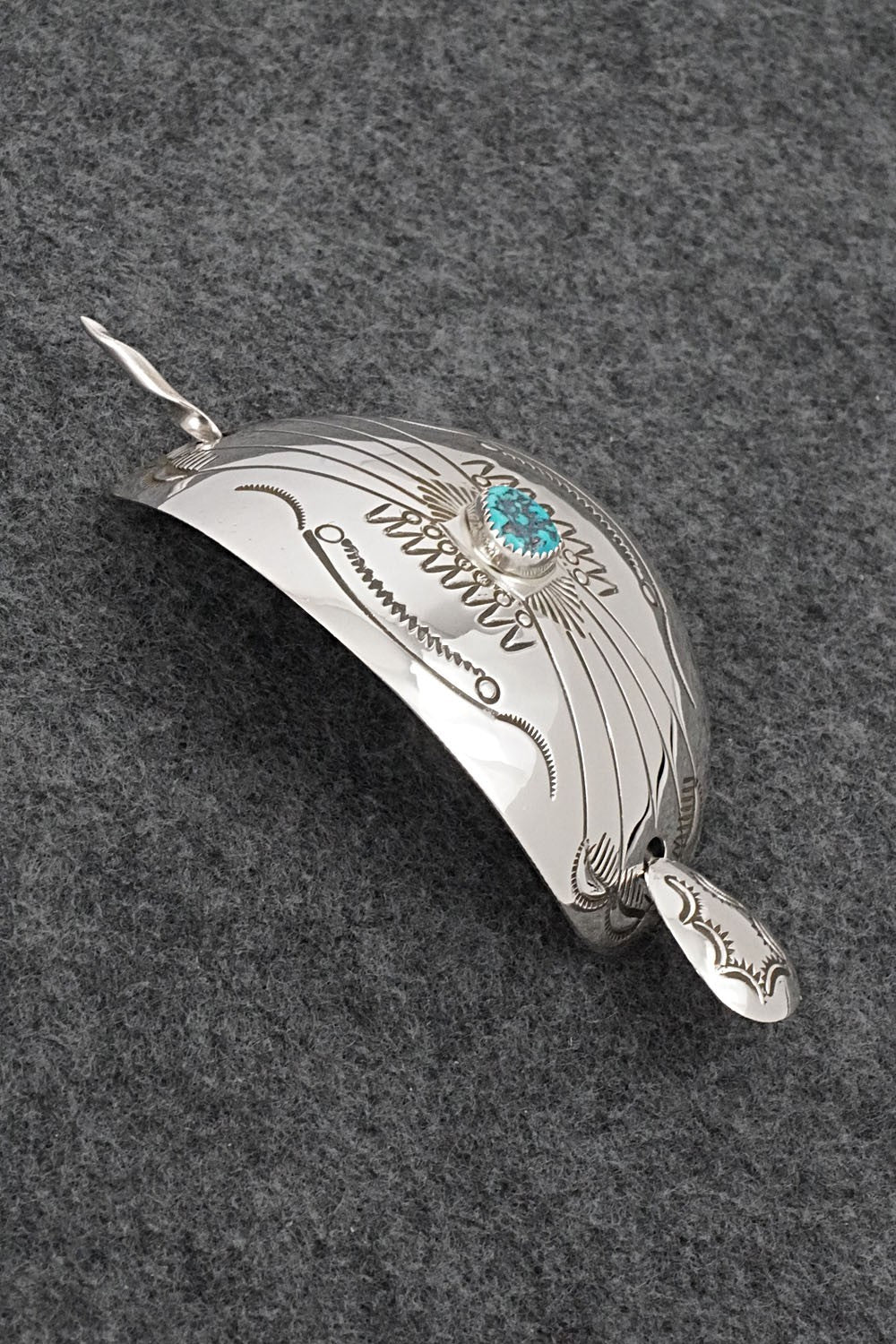 Turquoise & Sterling Silver Hair Pin - Jolene Begay