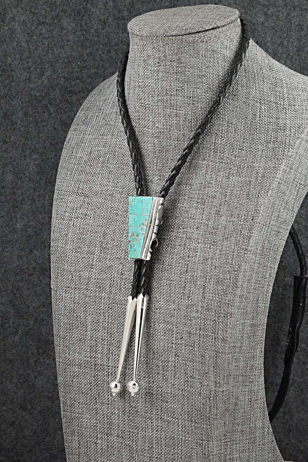 Turquoise & Sterling Silver Bolo Tie - Steve Francisco