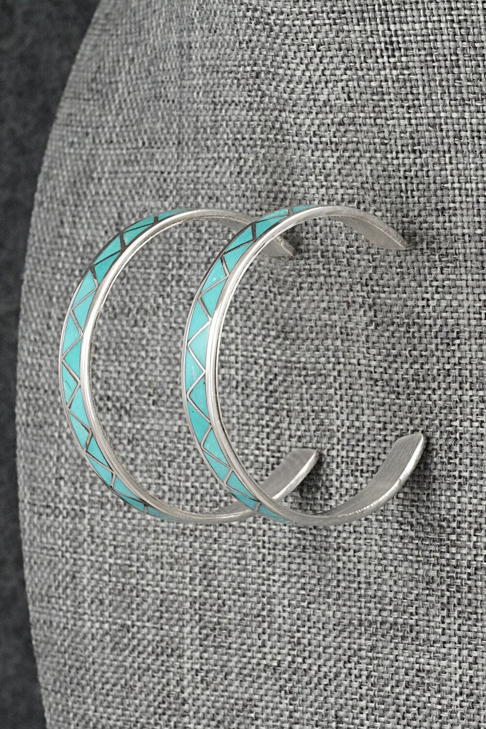 Turquoise & Sterling Silver Earrings - Claudine Haloo