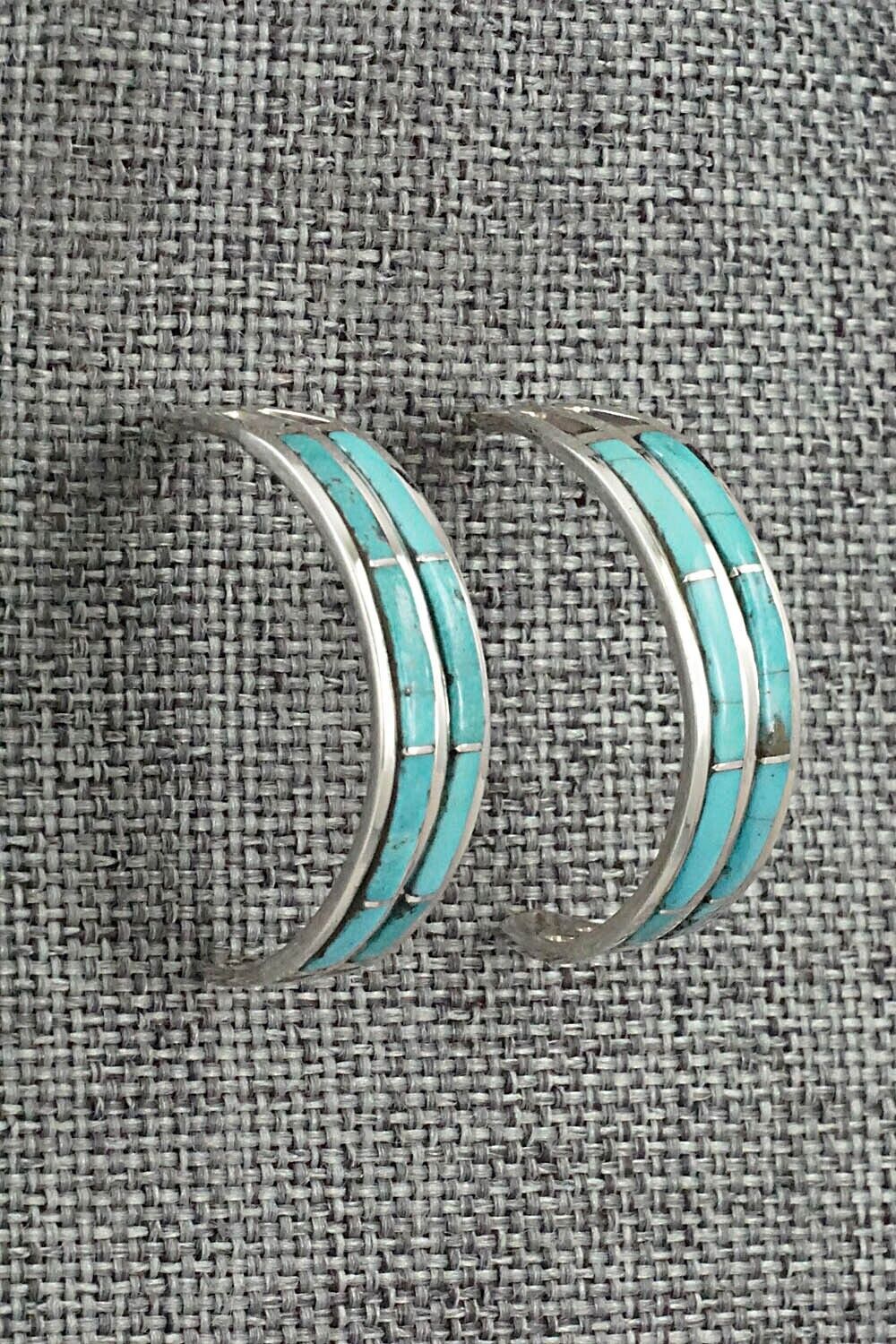 Turquoise & Sterling Silver Earrings - Andrew Enrico