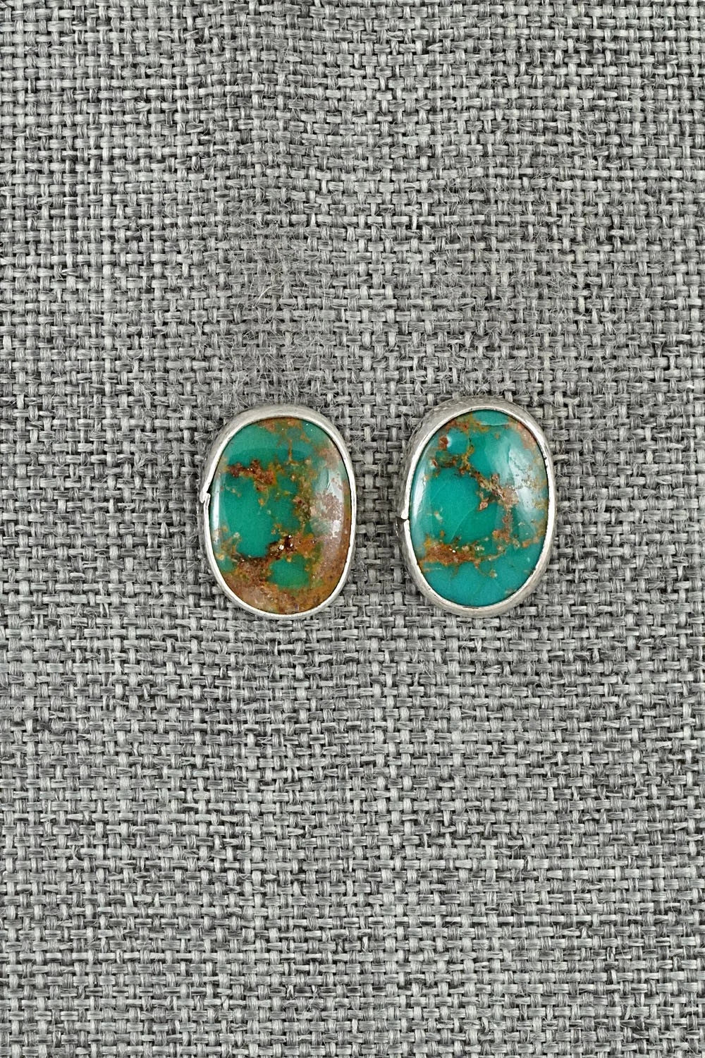 Turquoise & Sterling Silver Earrings - Rosemary Saunders