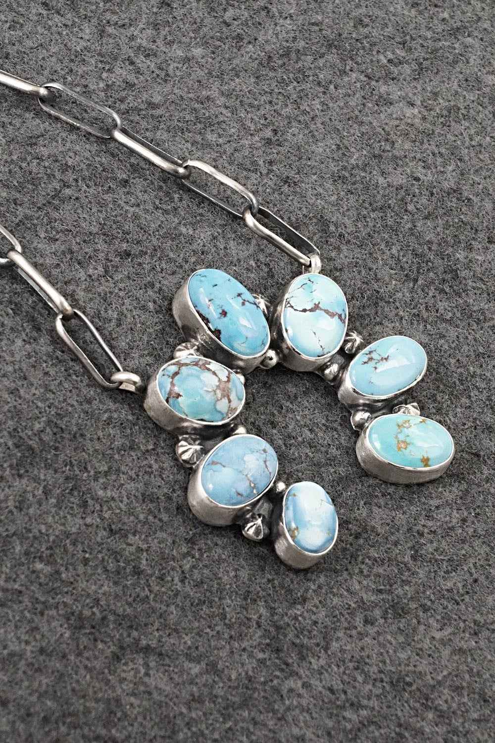 Turquoise & Sterling Silver Necklace - Darrin Livingston