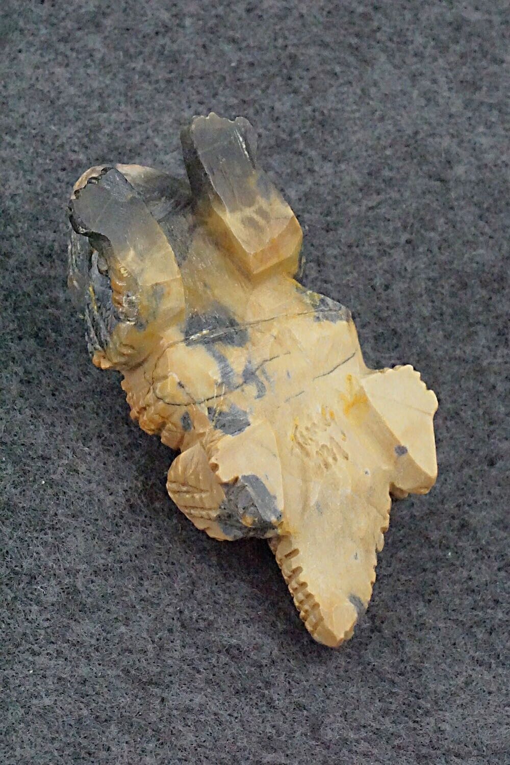 Horned Toad Zuni Fetish Carving - Tony Mackel