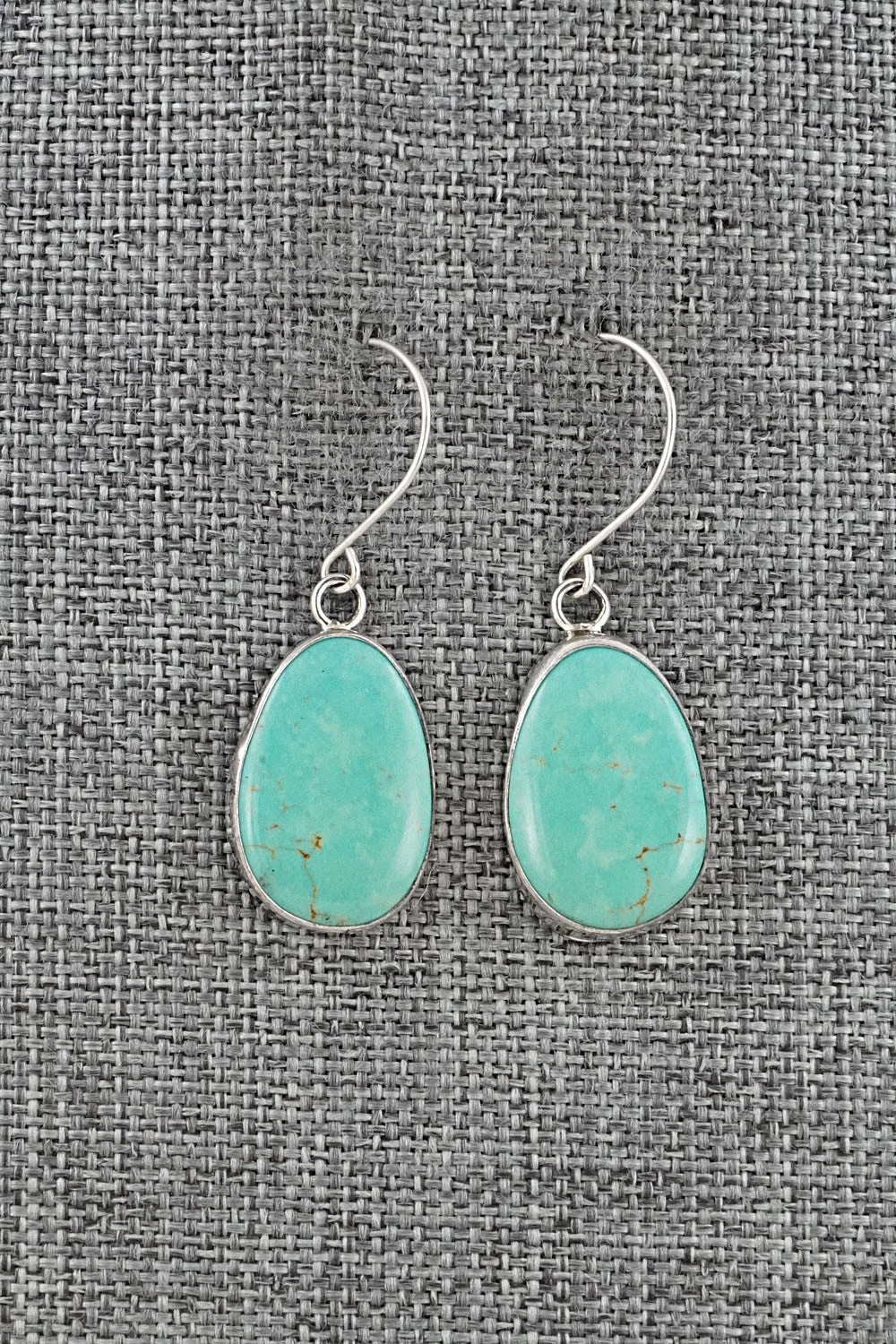 Turquoise & Sterling Silver Earrings - Rosemary Saunders