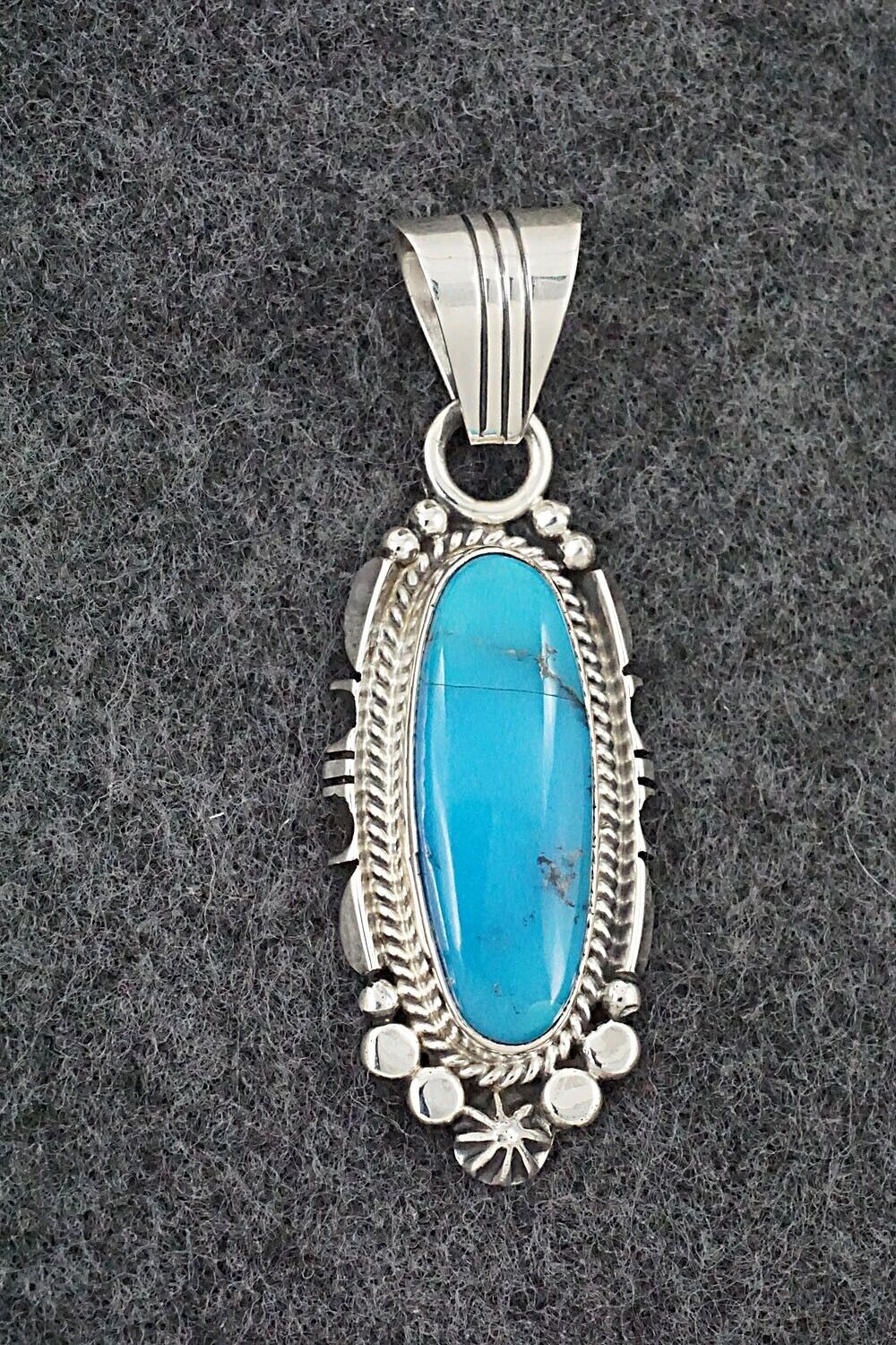 Turquoise & Sterling Silver Pendant - Daniel Benally