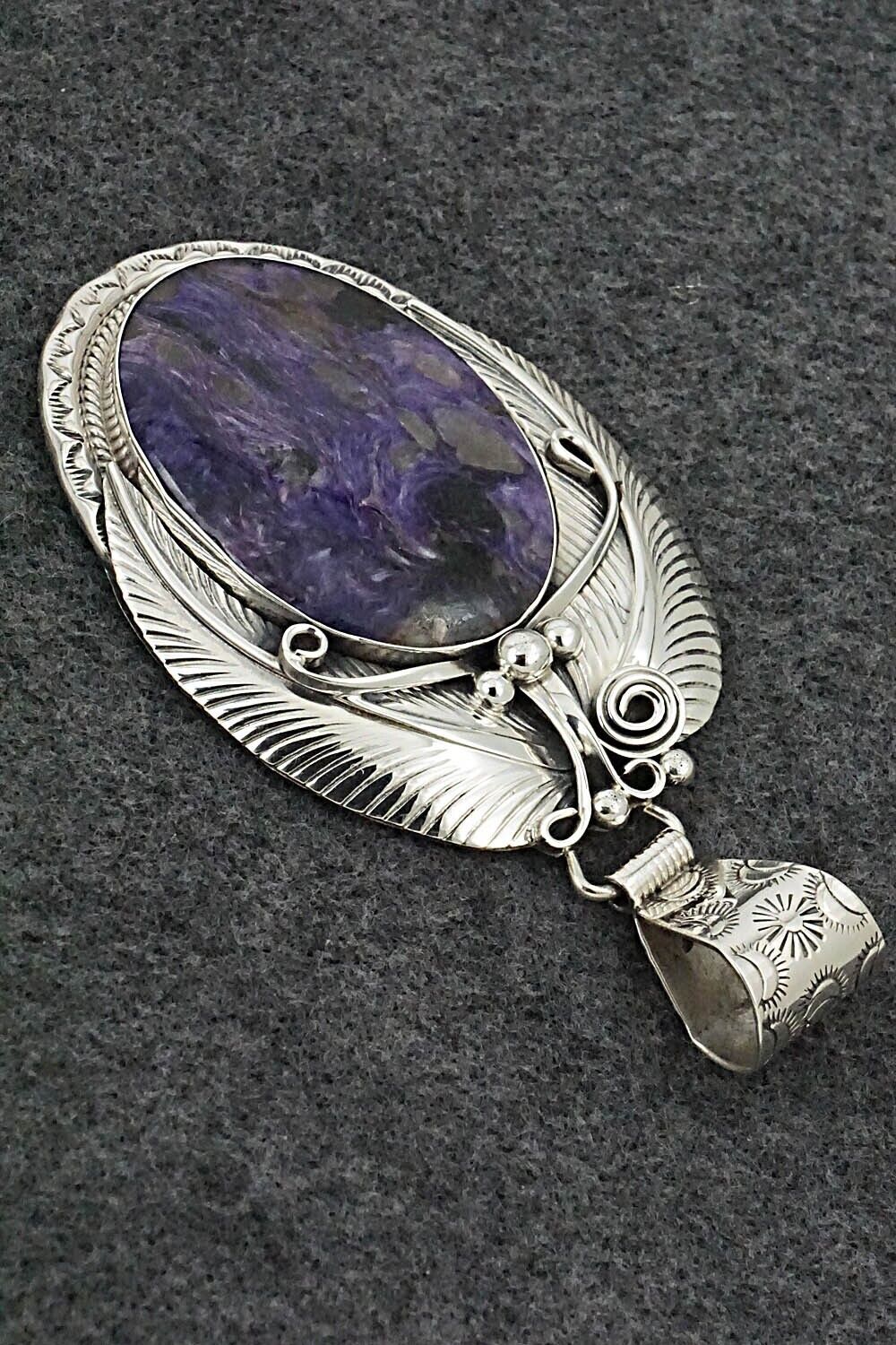 Charoite & Sterling Silver Pendant - Davey Morgan
