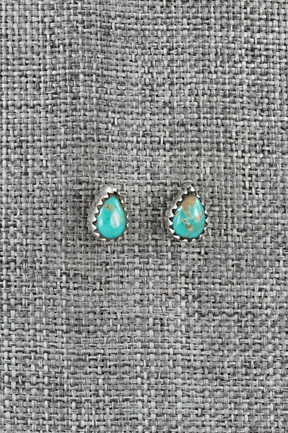 Turquoise & Sterling Silver Earrings - Gerald Joe