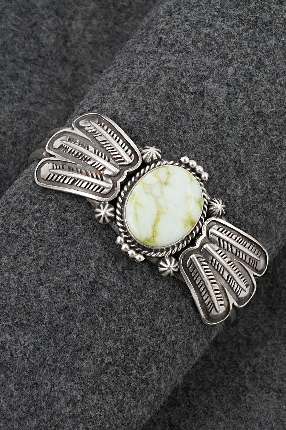 Variscite & Sterling Silver Bracelet - Daniel Benally