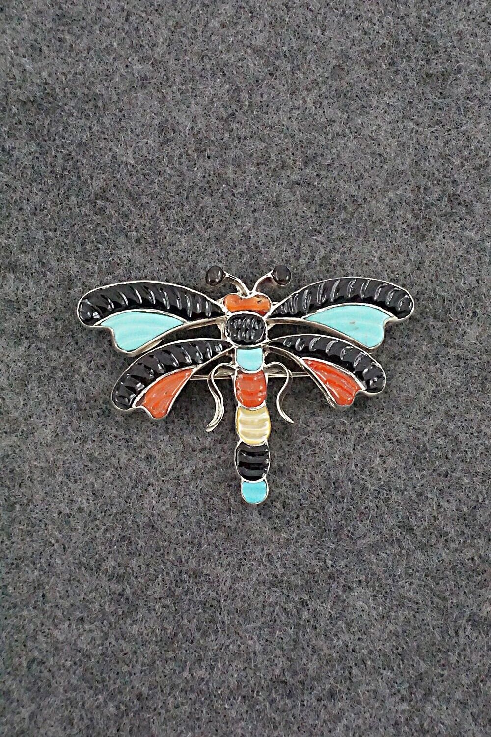 Multi-Stone and Sterling Silver Pendant/Pin - Tamera Pinto