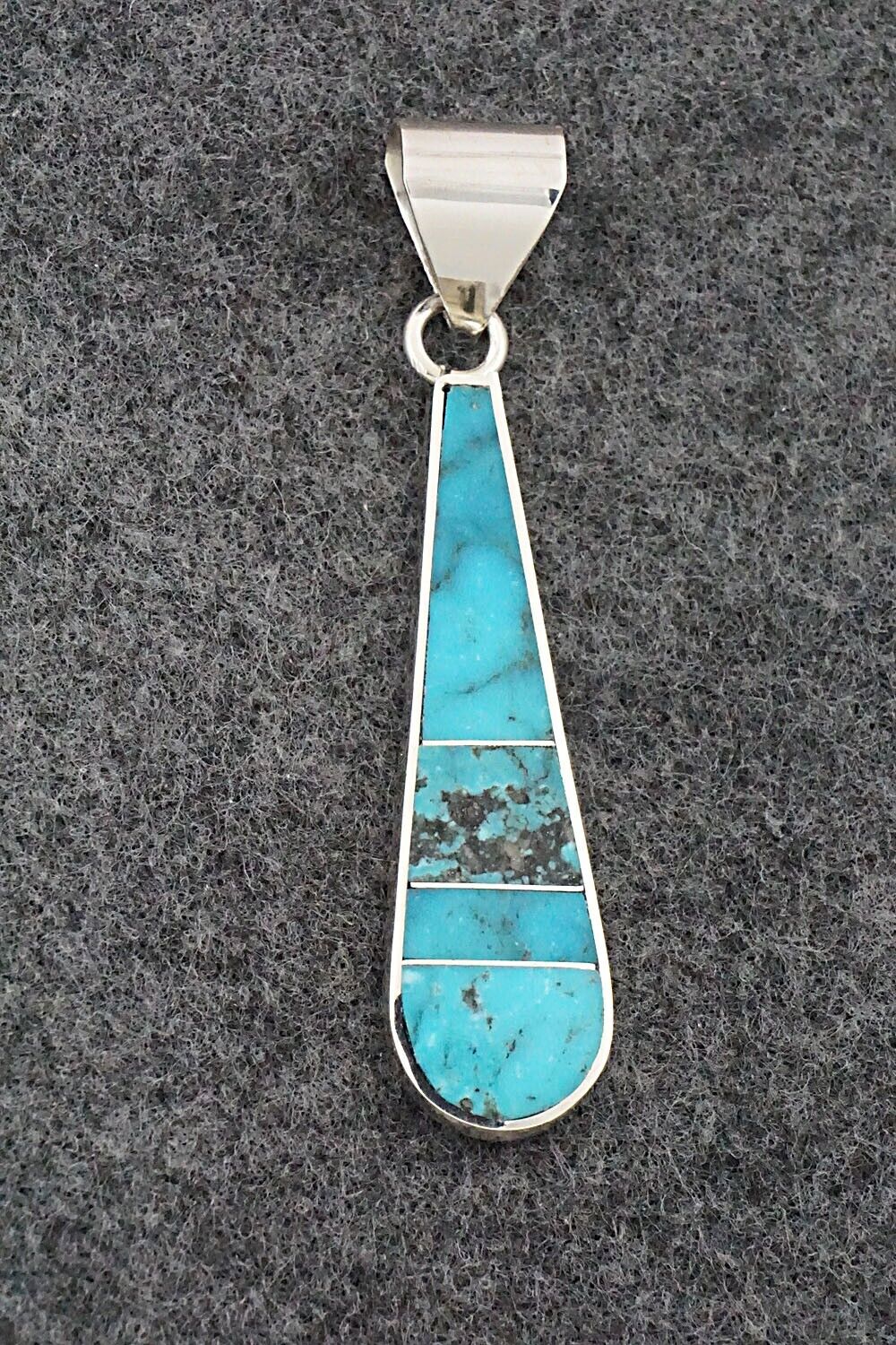 Turquoise & Sterling Silver Pendant - Harold Smith