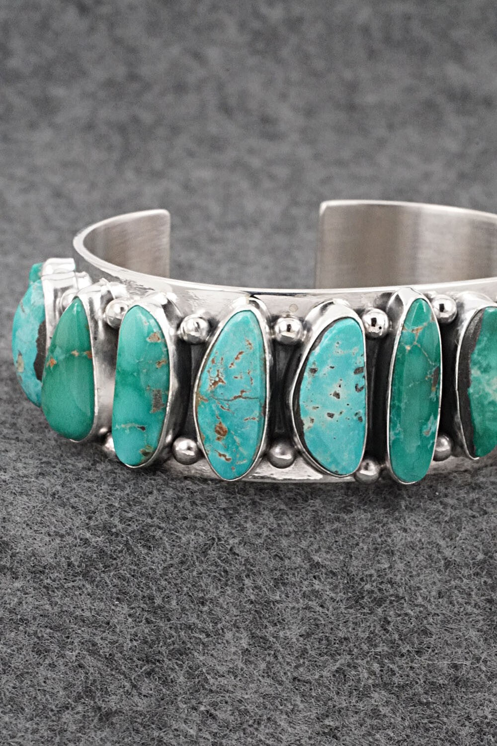 Turquoise & Sterling Silver Bracelet - Mark Yazzie