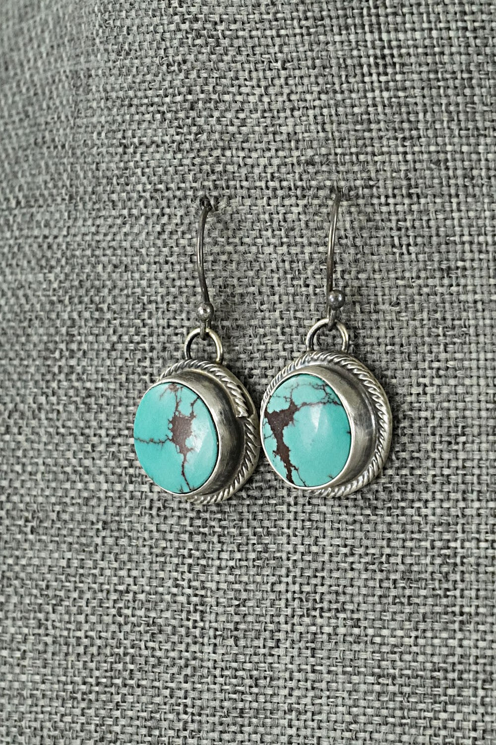 Turquoise & Sterling Silver Pendant and Earrings Set - Bobby Johnson