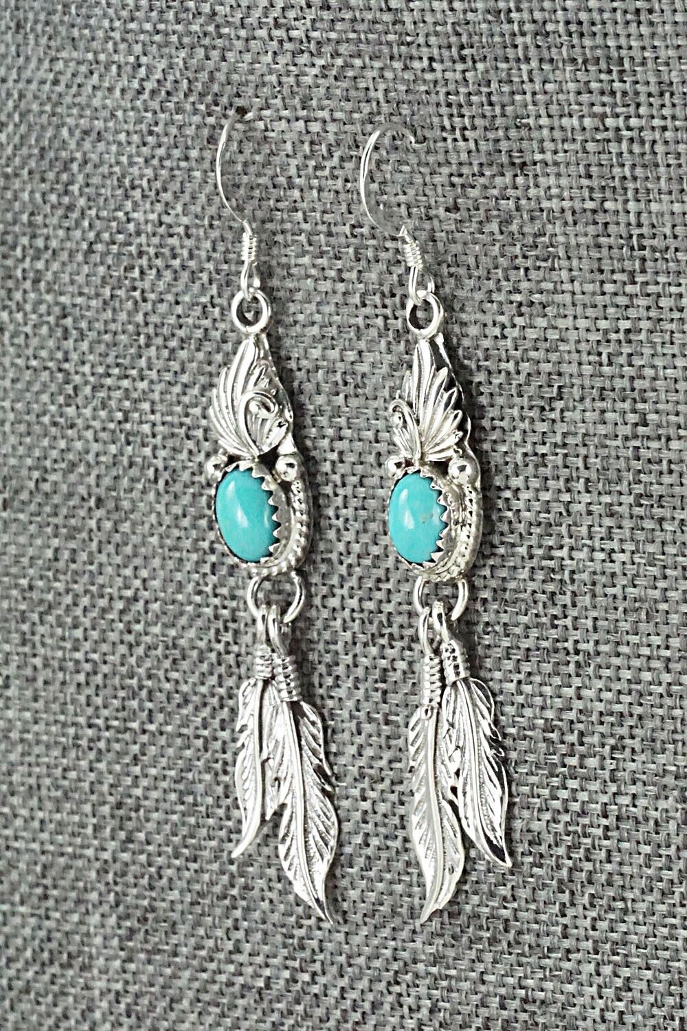 Turquoise & Sterling Silver Earrings - Judy Largo