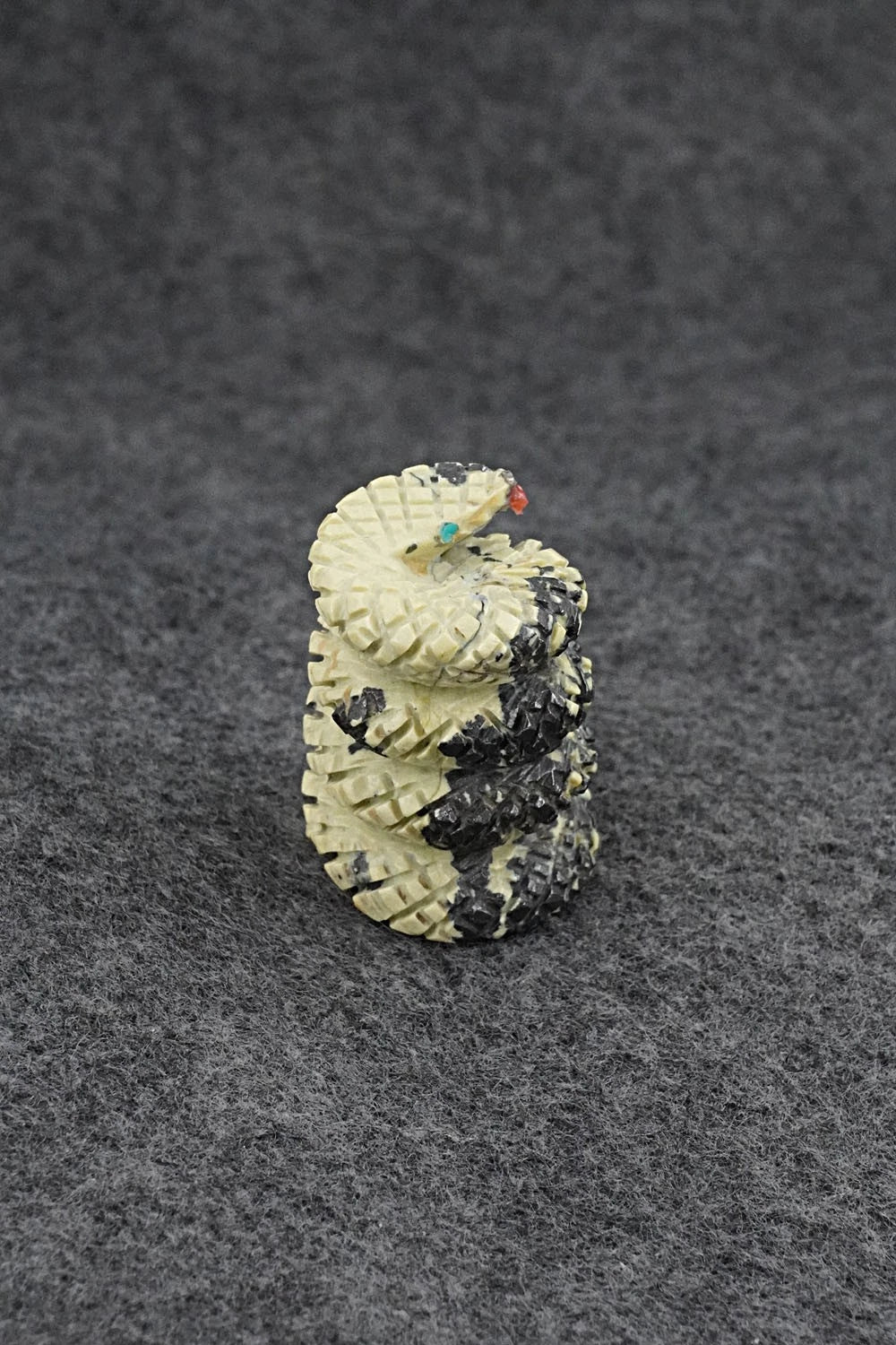 Rattlesnake Zuni Fetish Carving - Todd Etsate