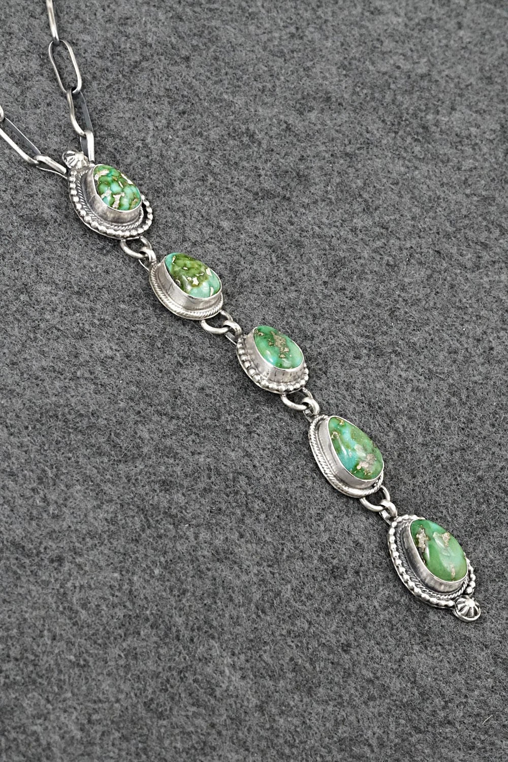 Turquoise & Sterling Silver Necklace - Bobby Johnson