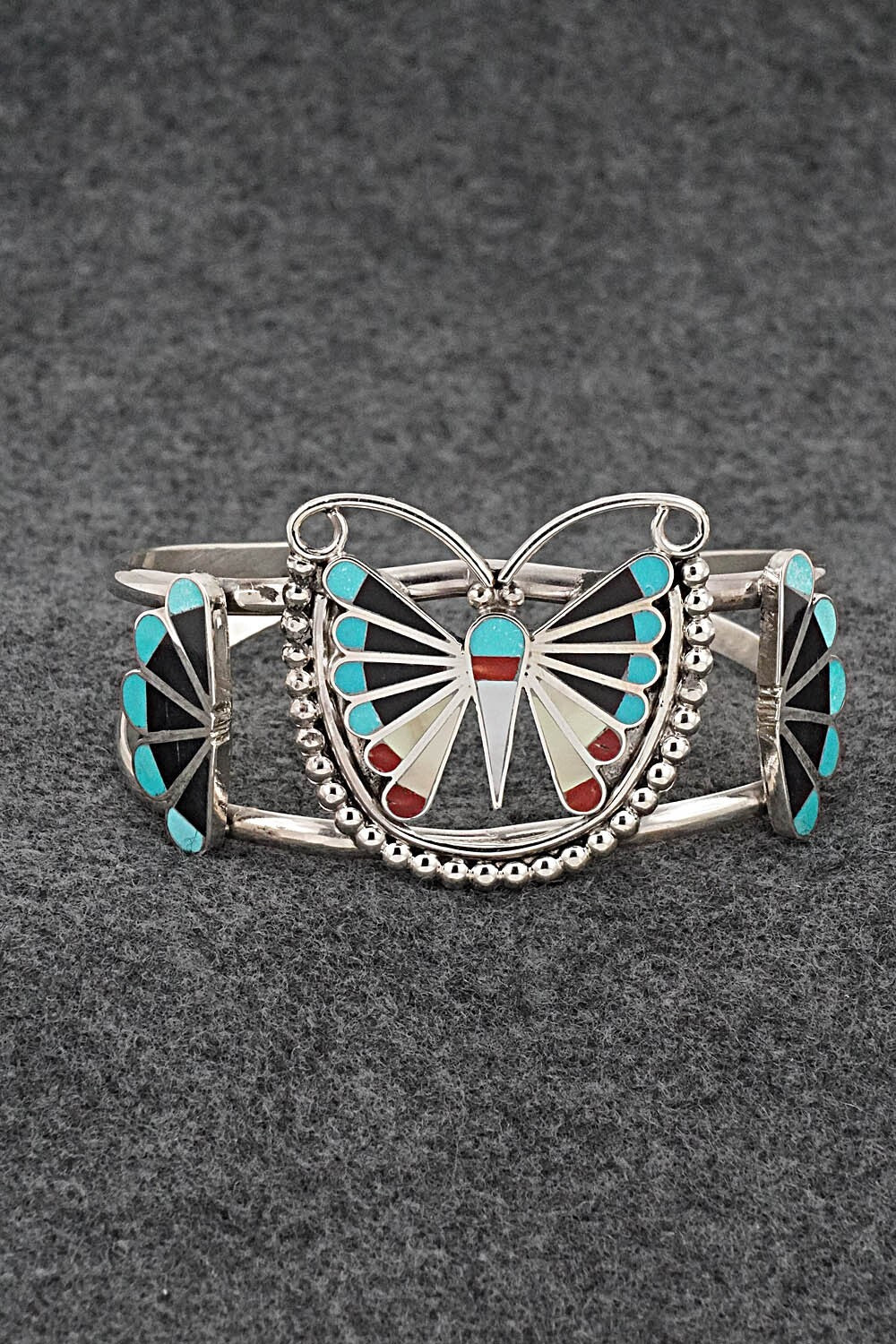 Multi-Stone & Sterling Silver Bracelet - Adrian Wallace