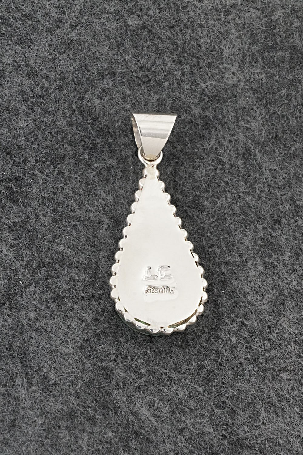 Turquoise & Sterling Silver Pendant - Larry Castillo