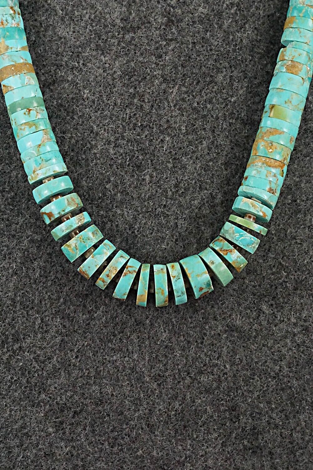 Turquoise & Sterling Silver Necklace - Joe Garcia