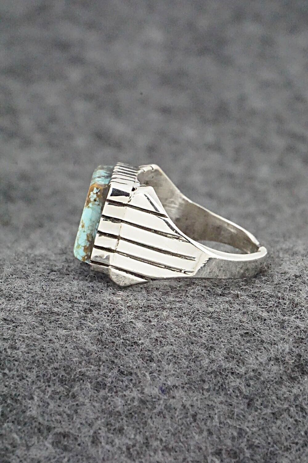 Turquoise & Sterling Silver Ring - Trevor Jack - Size 9