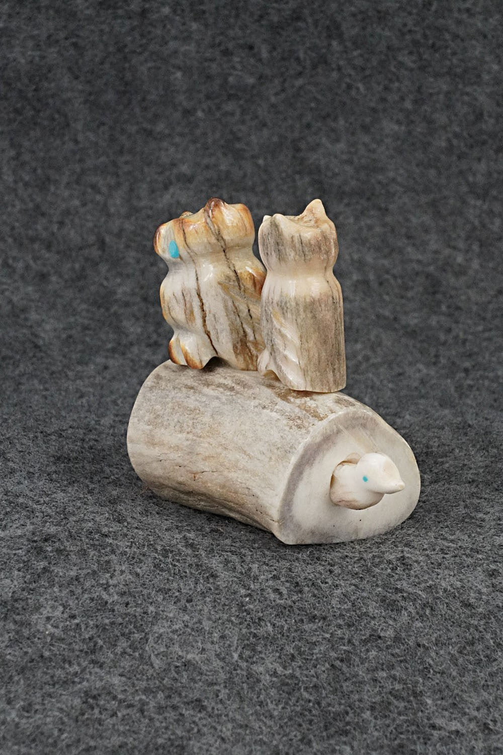 Owls Zuni Fetish Carving - Marvelita Phillips