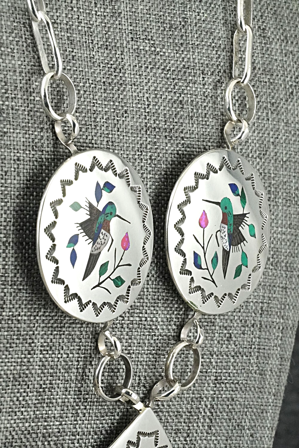 Multi-Stone & Sterling Silver Necklace - Raymond Boyd