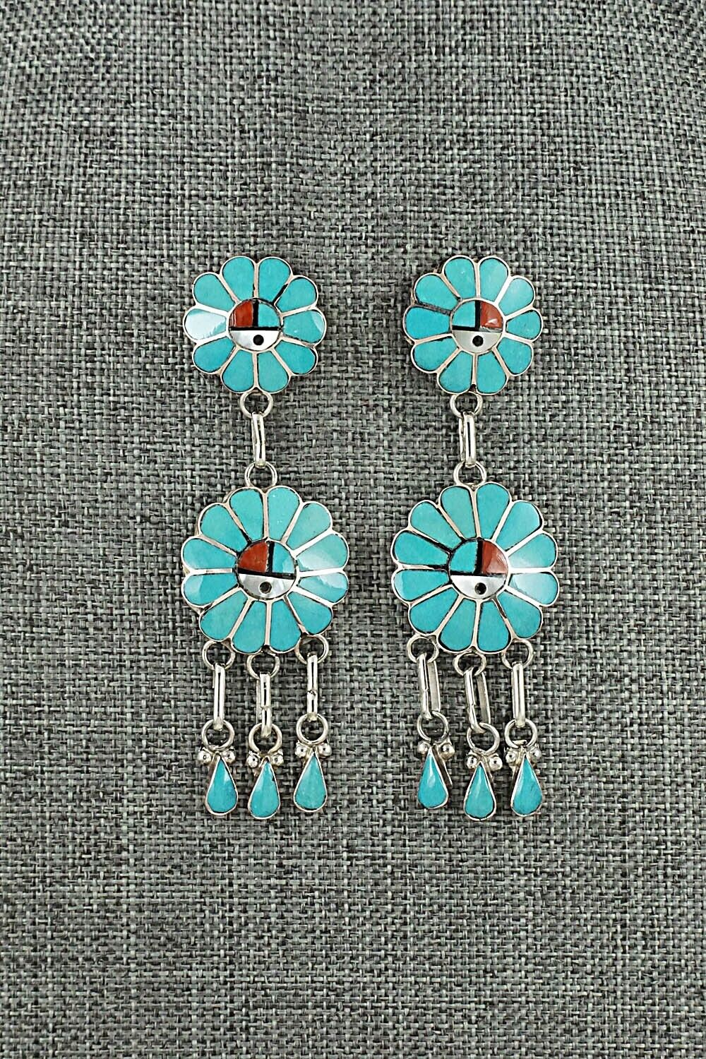 Multi-Stone & Sterling Silver Earrings - Burdain Soseeah