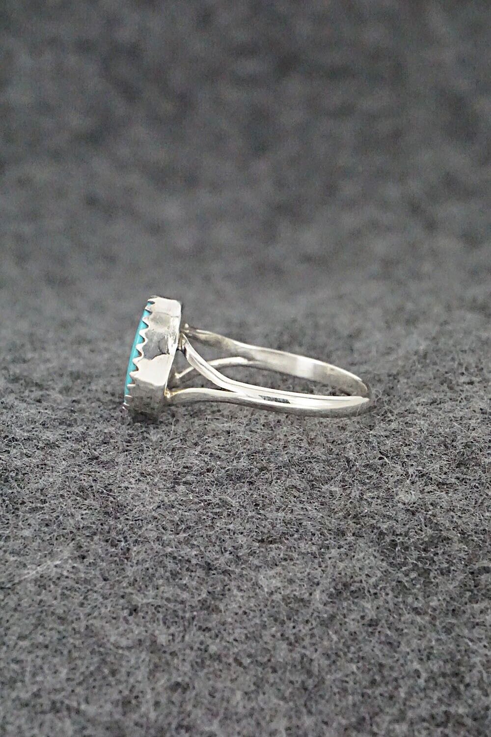 Turquoise & Sterling Silver Ring - Theresa Smith - Size 5.75