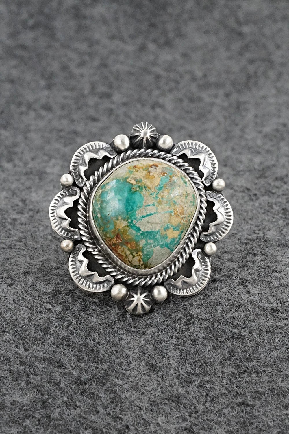 Turquoise & Sterling Silver Ring - Randy Boyd - Size 6.5