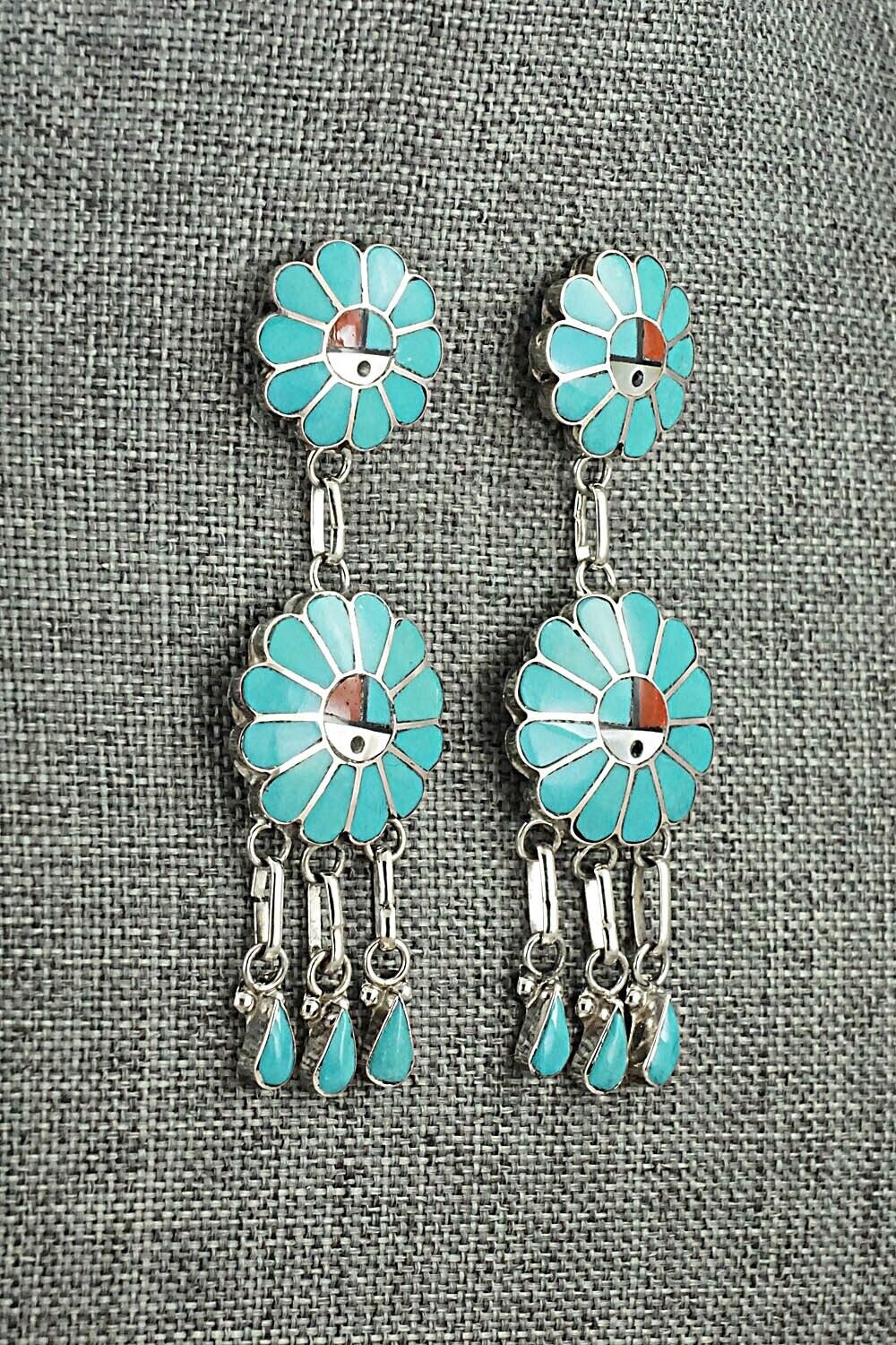 Multi-Stone & Sterling Silver Earrings - Burdain Soseeah
