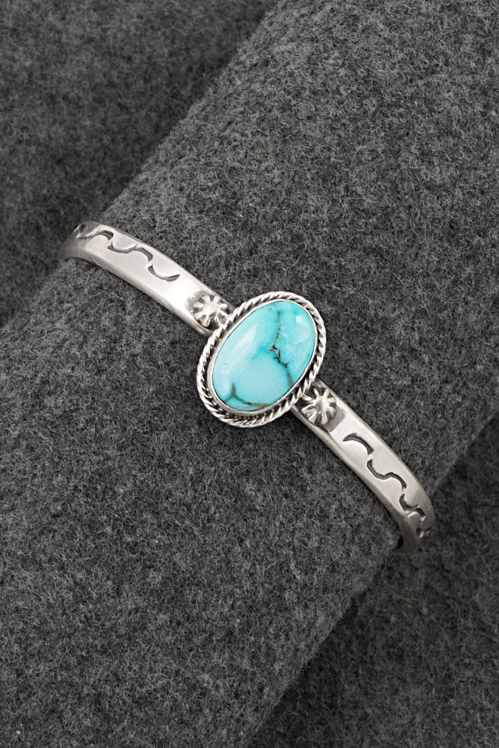 Turquoise & Sterling Silver Bracelet - Samuel Yellowhair