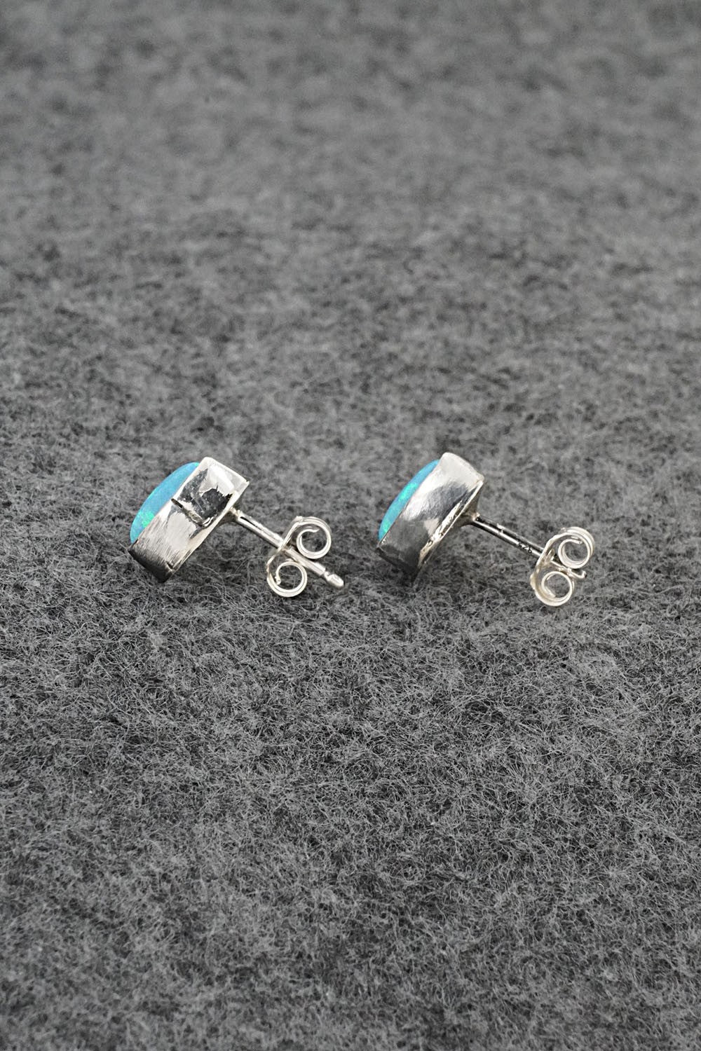 Opalite & Sterling Silver Earrings - Gerald Joe