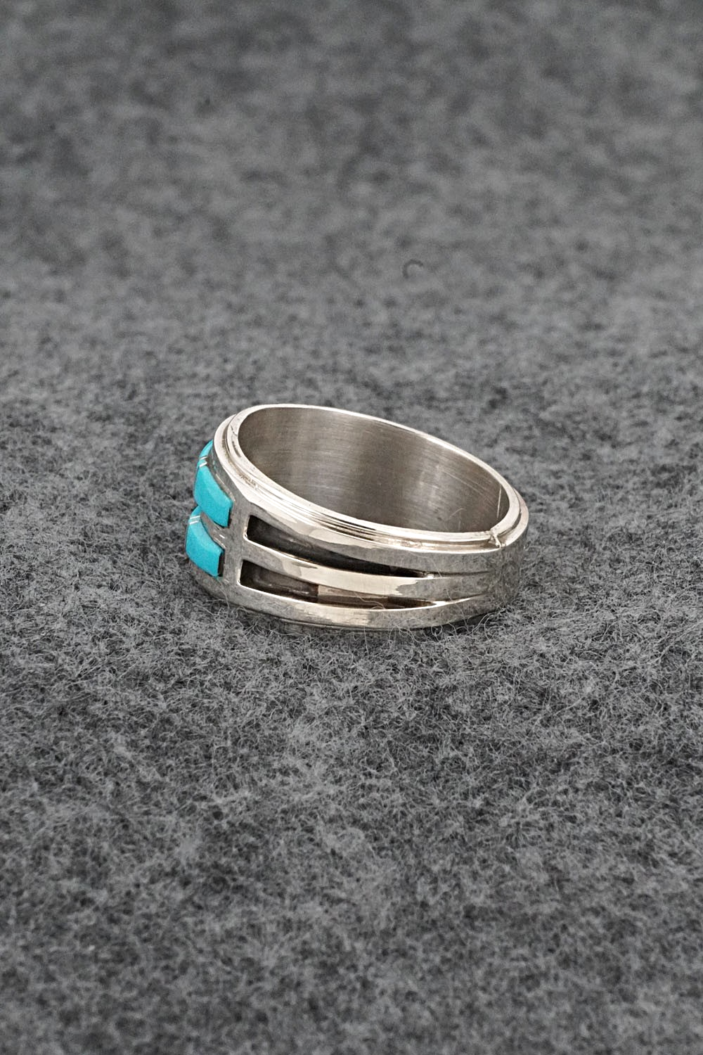 Turquoise & Sterling Silver Ring - Wilbert Muskett Jr. - Size 9.25