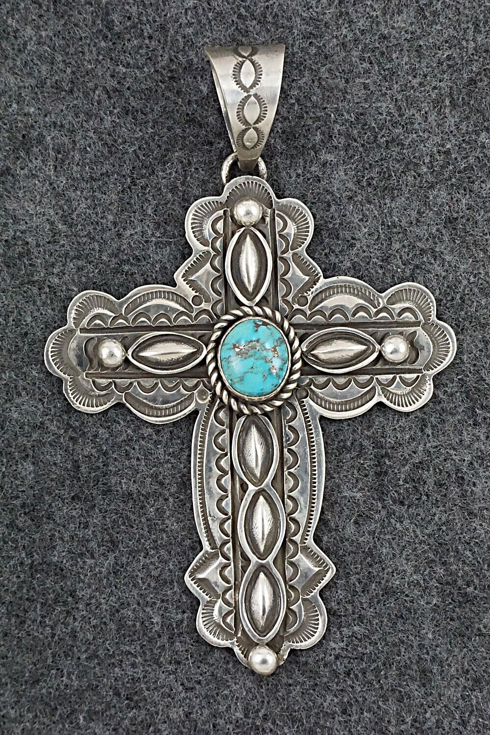 Turquoise & Sterling Silver Pendant - Alex Sanchez
