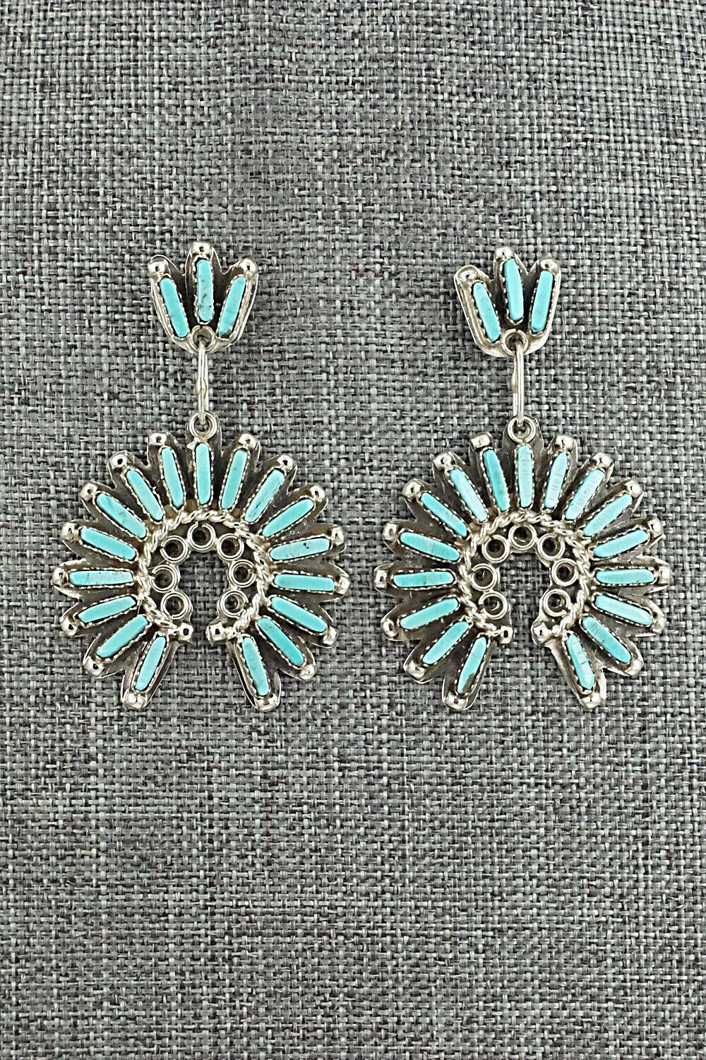 Turquoise & Sterling Silver Earrings - Charlie John