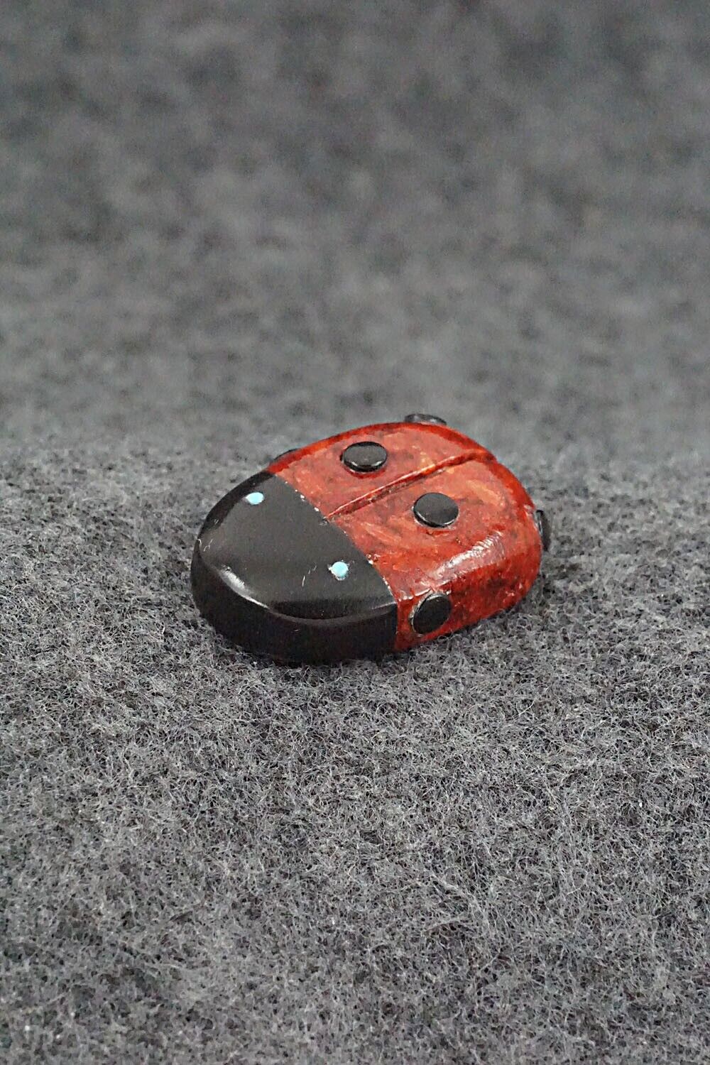 Ladybug Zuni Fetish Carving - Reynold Lunasee