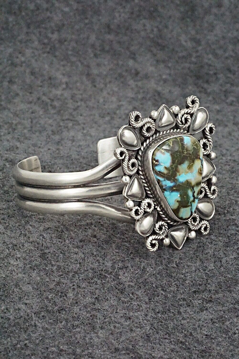 Turquoise & Sterling Silver Bracelet - Derrick Gordon